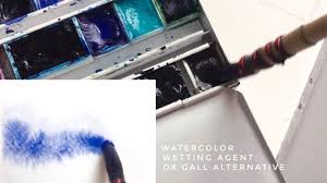 How to make your own wetting agent. Diy Wetting Agent For Watercolor Make Paint Flow Better Youtube