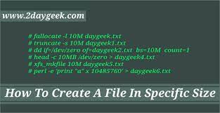 6 Methods To Create Files Of Specific Size In Linux Linux File Server Are You The One
