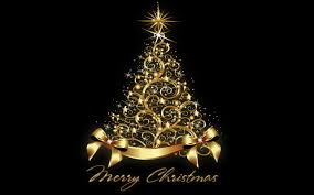 Merry christmas greetings cartoon fox squirrel stock vector. Black And Gold Christmas Tree Wallpaper Novocom Top