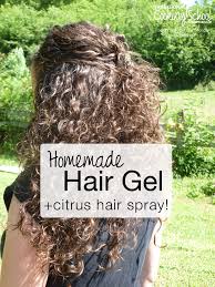 Plus, remember that whatever is on your hair usually gets on your pillowcase that is in close contact with your skin. Homemade Hair Gel Citrus Hair Spray