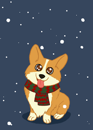 Cute little puppy in his evereday activity set, dogs daily routine funny colorful perfect for kids design, fabric, wrapping, wallpaper, textile, apparel. Perpetuallychristmas Christmas Posts All Year New Posts Every 3 Minutes Corgi Art Corgi Christmas Corgi Wallpaper