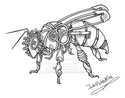 Afbeeldingsresultaat Voor Steam Punk Honey Bee Bee Painting Steampunk Coloring Steampunk Tattoo