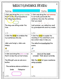 Digital Language Ela Review Video In 2020 Life Skills Curriculum Language Review Daily Language Review