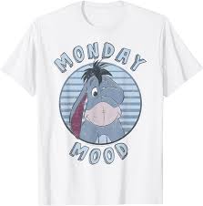 Check spelling or type a new query. Amazon Com Disney Winnie The Pooh Eeyore Monday Mood T Shirt Clothing