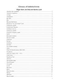 Image result for Statistical Terms