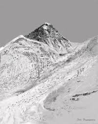 Mt Everest Drawing By Jim Hubbard