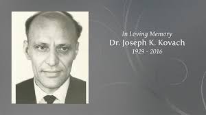 Dr. Joseph K. Kovach Obituary