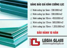 Báo Giá Kính Cường Lực 4ly, 5ly, 6ly, 8ly, 10ly, 12ly, 15ly Rẻ Nhất 2024.  Bảo Hành 15 NĂM