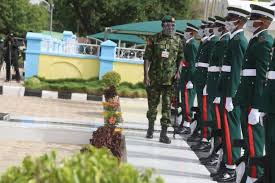 The chief of army staff (coas) or chief of staff of the army is a title commonly used for the appointment held by the most senior officer in several the federal republic of nigeria, commonly referred to as nigeria i/naɪˈdʒɪəriə/, is a federal constitutional republic in west africa, bordering benin. Chief Of Army Staff On Operations Visit To 3 Brigade Kano Inaugurates Soldiers Accommodation In The Barracks Promises Improved Welfare Nigerian Army Official Website