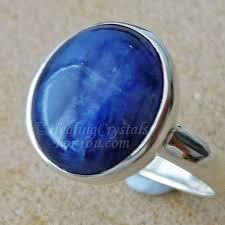 Blue Kyanite High Vibration Aligns Clears Chakras Calming Energy Blue Kyanite Gemstones Kyanite Ring