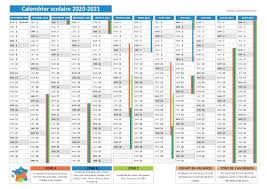Nuestros populares nos calendriers populaires sont maintenant disponsibles en francais. Calendrier Scolaire 2020 2021 A Imprimer Pdf