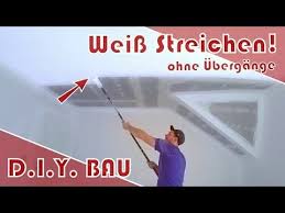 Richtig Wande Und Decke Streichen Anleitung Ohne Ubergange Youtube Decke Streichen Streichen Tipps Decke
