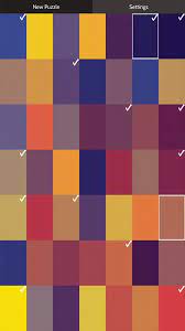 Color puzzle helps you relieve stress. Chromatic Color Puzzles By Ryan Schalk