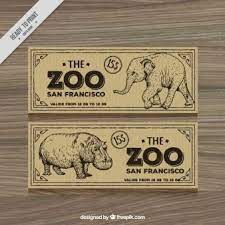 Free Exclusive Vectors By Freepik Zoo Tickets Ticket Design Vector Free