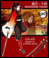 Kny Shikazume Chiaki Character Sheet By Thepiratehunter On Deviantart Anime Demon Slayer Anime Anime Character Design