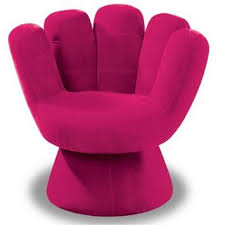 Amazon Com Lumisource Plush Mitt Chair Hot Pink Cool Room Decor For Teens Pink Furniture Small Comfy Chair Cheap Comfy Chairs
