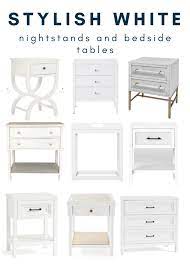White nightstand function + features Stylish White Nightstands And Bedside Tables For Every Budget