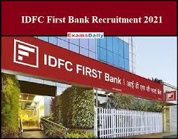 I applied through a recruiter. Idfc First Bank Looking For Teller Post 2021 Any Graduation Can Apply