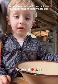 Kidelicia mamain 😭❤️ #natal #christmas #sobremesa #maracuja #mousse #child  #fyp