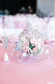 Disney Fairytale Wedding Centerpieces Cinderella Carriage A Princess Inspired Blog Disney Wedding Centerpieces Disney Centerpieces Disney Inspired Wedding