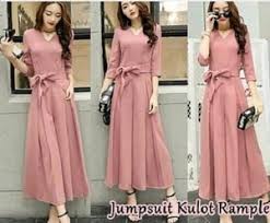 Fashion is a form of self expression, at a particular period and place and in a specific context, of clothing, footwear, lifestyle, accessories, makeup, hairstyle, and body posture. Baju Jumpsuit Rample Panjang Wanita Cantik Ala Korea Ryn Fashion