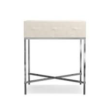 Faux Shagreen Side Table Cream Williamssonoma Side Table Cream Bedding Engineered Wood