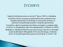 Home table tennis polandnatalia partyka. Najwybitniejsi Sportowcy Niepelnosprawni Ppt Pobierz