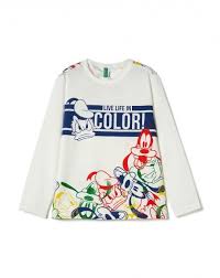 Shop for brands you love on sale. Shop T Shirt With Disney Print White For Tops At The Official United Colors Of Benetton Online Shop Cartoon T Shirts Casual Shirt Women Mickey Clothes