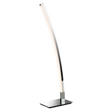 Contemporary Polished Chrome Led Table Lamp