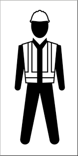 House public speaking finger businessperson clipart. Clip Art People Construction Worker Male B W I Abcteach Com Abcteach