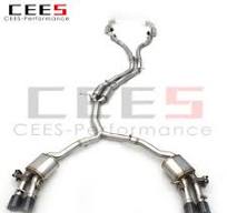 CEES Catback Exhaust System Stainless Steel Valvetronic Exhaust Pipe For  Audi S4/S5 B9 3.0T 2019-2023 Exhaust Pipe Muffler