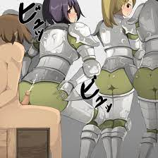 name john, 1boy, 3girls, armor, artistic error, ass, black hair, brown  hair, buttjob, cum, cum on ass, ejaculation, forced, huge ass, multiple  girls, uncensored - Image View - | Gelbooru - Free