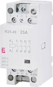 This articles covers working and the relays and contactors: R 25 40 230v Etigroup