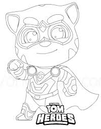 Find the best talking tom coloring pages for kids & for adults, print 🖨️ and color ️ 14 talking tom coloring pages ️ for free from our coloring … Cool Hero Tom Coloring Page Free Printable Coloring Pages For Kids