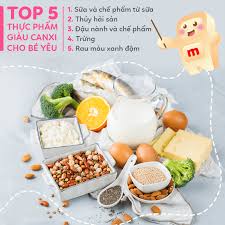 Top 5 Thực Phẩm Giàu Canxi Giúp Trẻ Phát Triển - Meiji