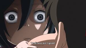 Ð´ðððððð¾ð¶ Xenia Acker Heart On Twitter When It S So Scary It S Good The Mikasa Death Stare Attackontitan Shingekinokyojin The scariest bloody anime girl. the mikasa death stare