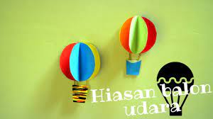 Cara pembuatannya cukup mudah, siapkan kertas a4 dan bagi. Membuat Balon Udara Hiasan Dinding Kamar Dari Kertas Origami Youtube