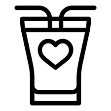 Drink Free Icon Drink Glass Love Heart Cocktail Straw Heartbeat Food And Restaurant Cute Easy Drawings Cute Little Drawings Easy Drawings