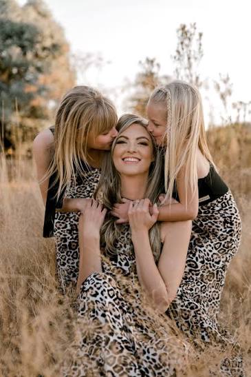 Matching outfits availible How cute is this mom and daughters matching  outfits in leopard print 😀Now availible Glow - Maternity dress hire