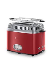 Russell Hobbs Fr Toaster Avec Jauge Compte A Rebours Retro Rouge Ruban 21680 56 Preparation Culinaire Petit Electromenager Fer A Repasser