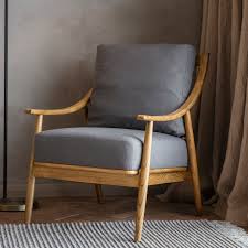 Finance from £12.00 a month. Ashwell Armchair In Dark Grey Linen My Vintage Home
