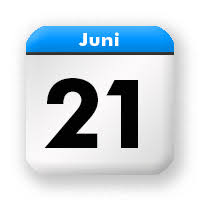 Här kan du se månadskalender för juni 2021 inklusive veckonummer. Montag 21 Juni 2021 Kalenderblatt Stilkunst De