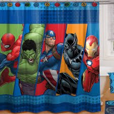 Marvel Comics Shower Curtain Collection Superhero Room Avengers Room Marvel Room