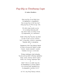 Pagibig sa tinubuang lupa poem analysis. Pag Ibig Sa Tinubuang Lupa
