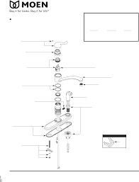 moen adler single handle low arc side