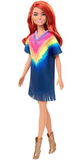 Here are 3 new barbie fashionistas wheelchair dolls 2021. Barbie Fashionistas Doll 141 With Long Red Hair Tie Dye Fringe Dress Walmart Com Walmart Com
