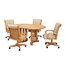 dining chairs with casters in delphos