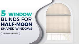 Plantation shutters have great durability as they don't fade due to sun's harmful uv rays. Five Half Moon Shaped Window Blinds For Your Home