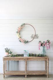 Watch the diy video here and detailed instructions to follow! Diy 1 Spring Wreath From Hula Hoop Living Letter Home