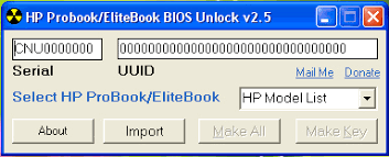 Hp bios unlock tool put it directly in c:/ or d:/ directory and don't use spaces or some strange characters in any names. Hp Elitebook 8470p Bios Password Reset Utility